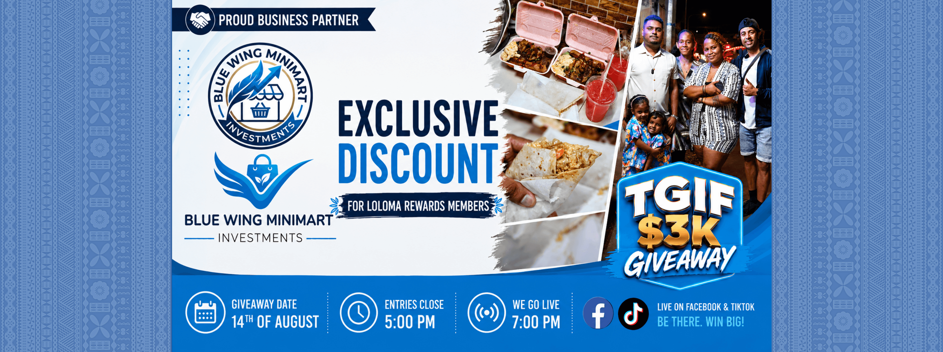 Win $200 Grocery Vouchers Weekly — Loloma Rewards banner