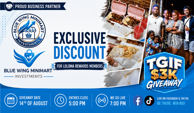 Win $200 Grocery Vouchers Weekly — Loloma Rewards banner
