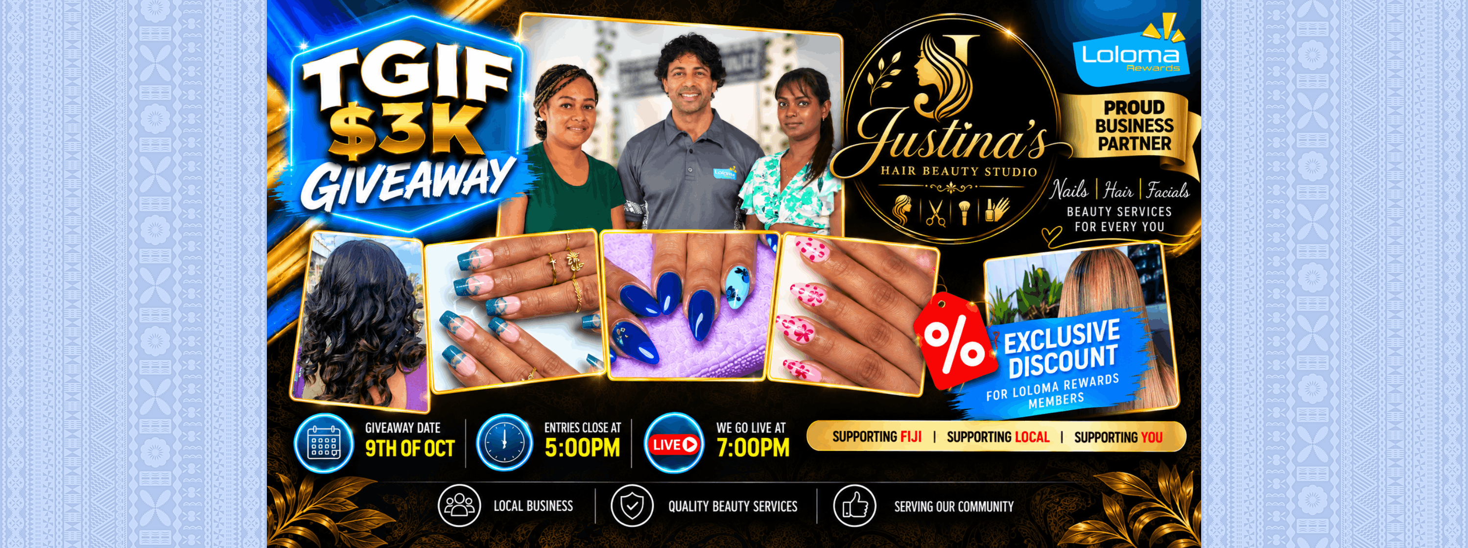 Win $200 Grocery Vouchers Weekly — Loloma Rewards banner
