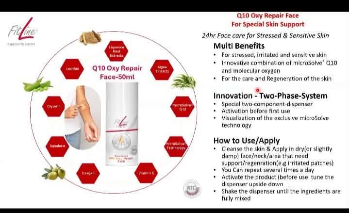 Med q10 oxy repair face cream